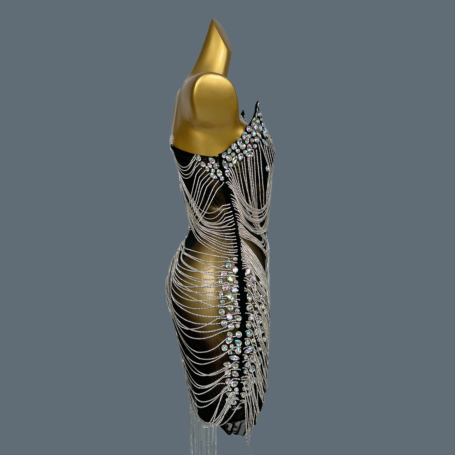 Women Luxury Formal Wear - Luxe Verjaardagsfeestje Koningin Avondjurk Sparkly Strass