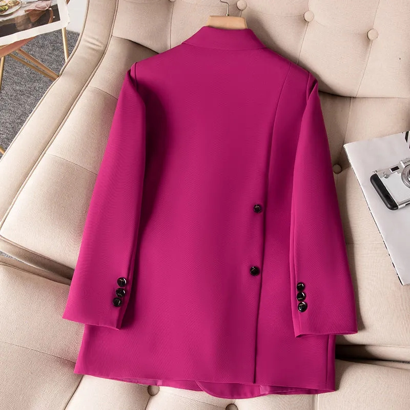 Women Formal Wear Winter - Dames Formele Blazers 2023 Nieuwe Rose