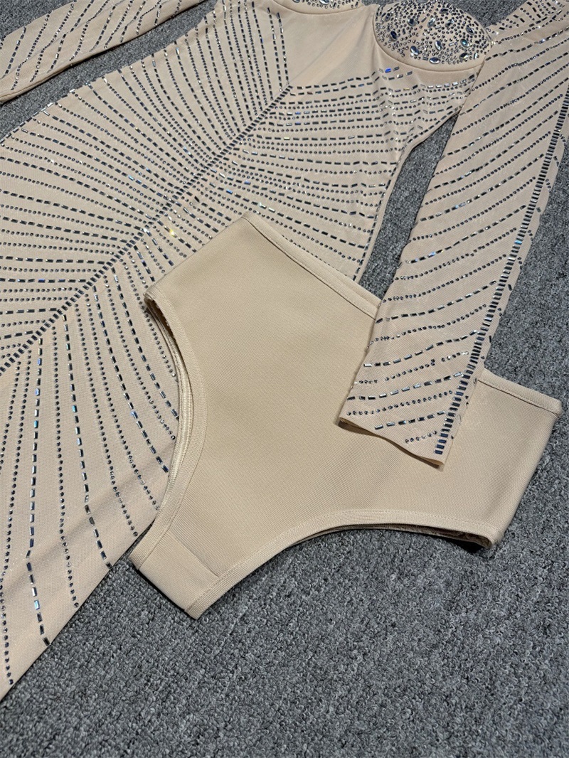 Luxe kristallen beige dames ga - Women Luxury Formal Wear recensie en prijs