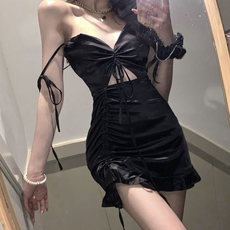 Sexy Zwarte Satijnen Jurk Body - Formal Wear For Women Xl recensie en prijs