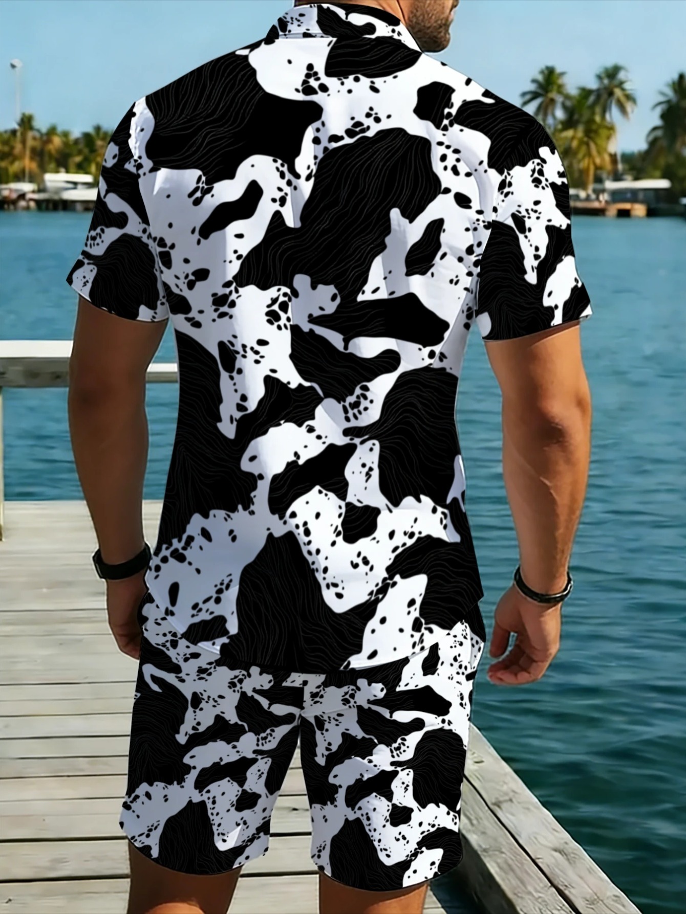 Monochrome abstracte camouflag - Monochrome Suit Set recensie en prijs