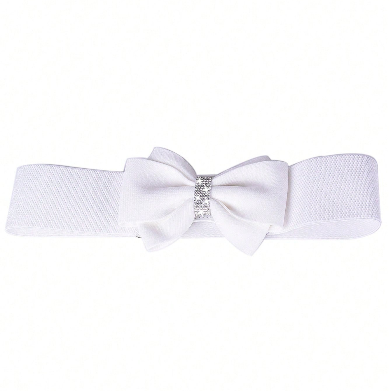Witte strikriem brede elastisc - Formal Wear For Women Xl recensie en prijs