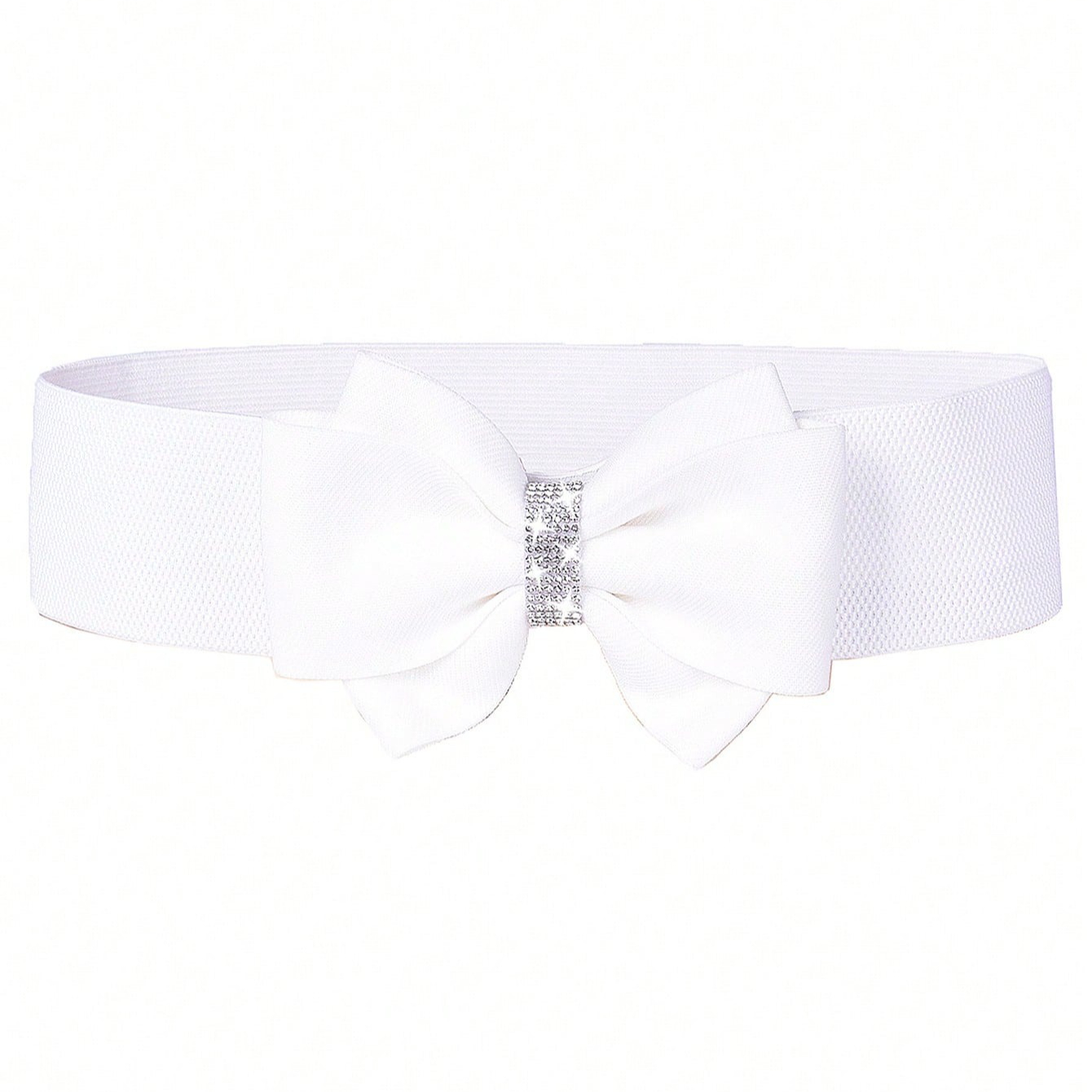 Witte strikriem brede elastisc - Formal Wear For Women Xl recensie en prijs