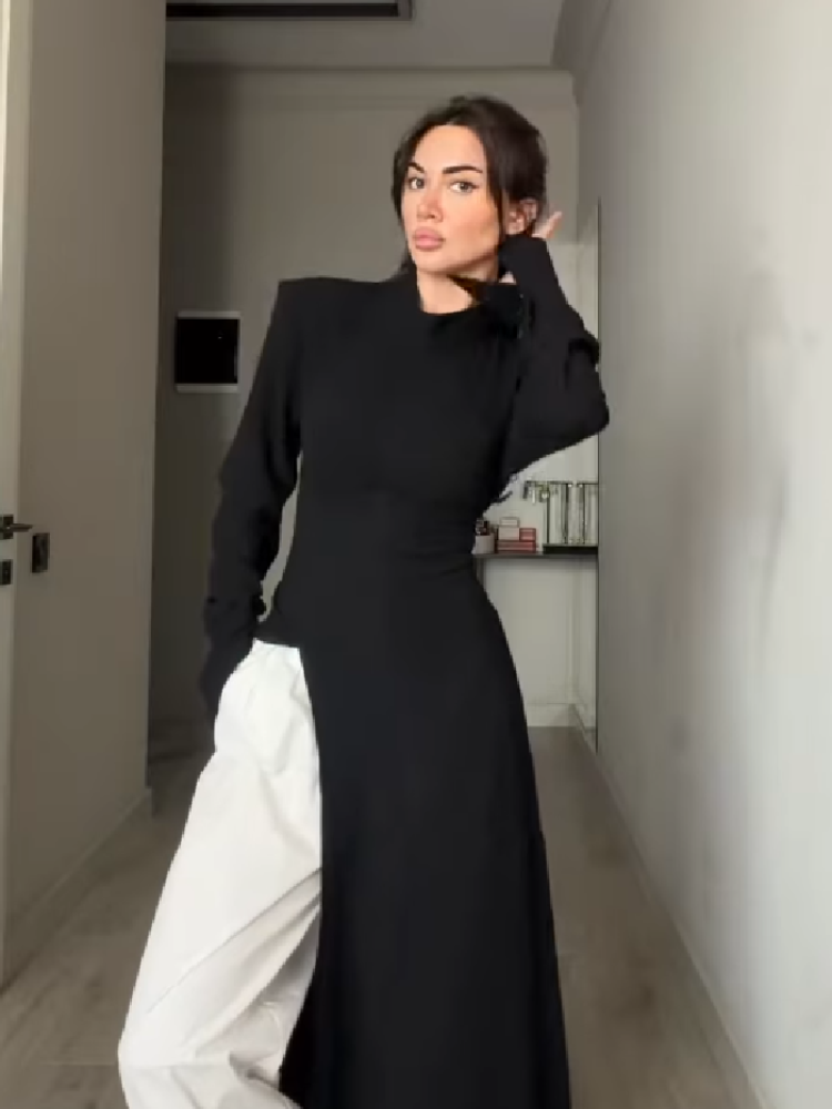 Elegante lange jurk met hoge h - Women Formal Wear Outfits recensie en prijs