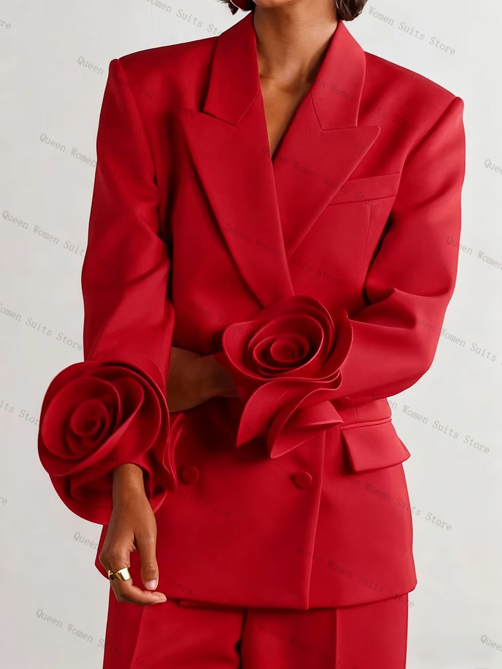 Luxe Rode Vrouwen Pak Set 2-de - Women Luxury Formal Wear recensie en prijs