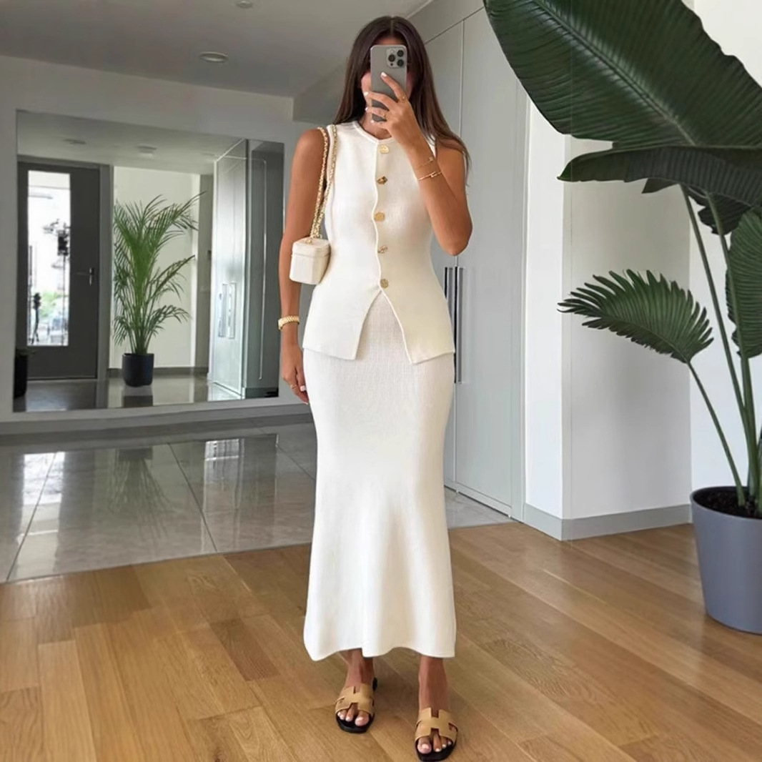 Mouwloze bodycon-top met ronde - Women Formal Wear Outfits recensie en prijs