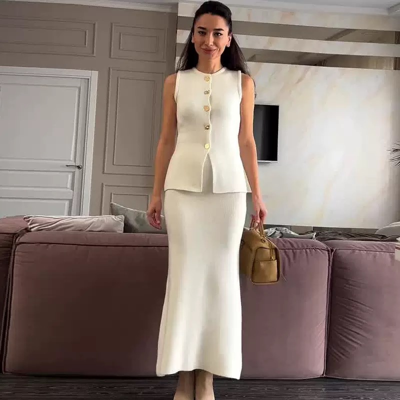 Mouwloze bodycon-top met ronde - Women Formal Wear Outfits recensie en prijs