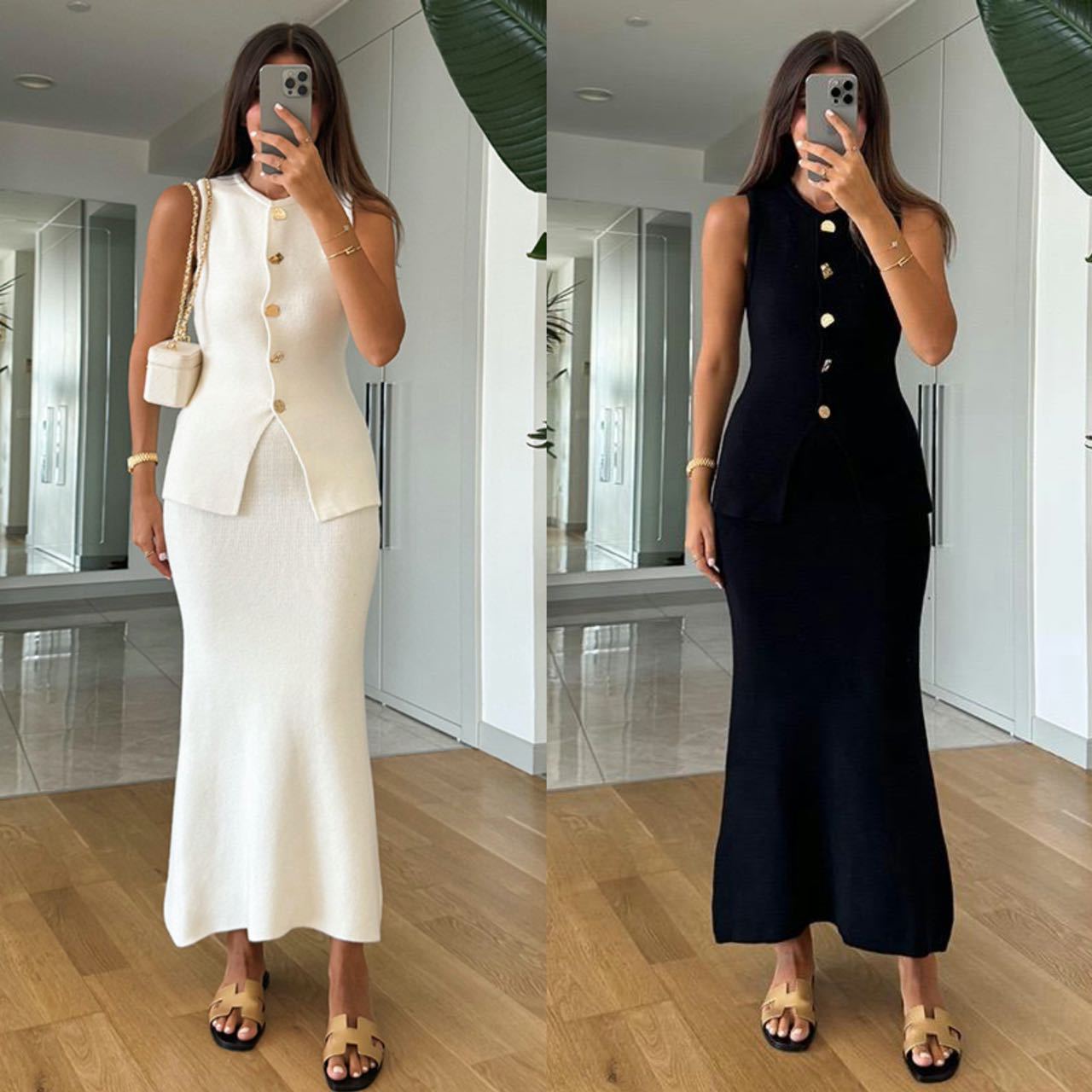 Mouwloze bodycon-top met ronde - Women Formal Wear Outfits recensie en prijs