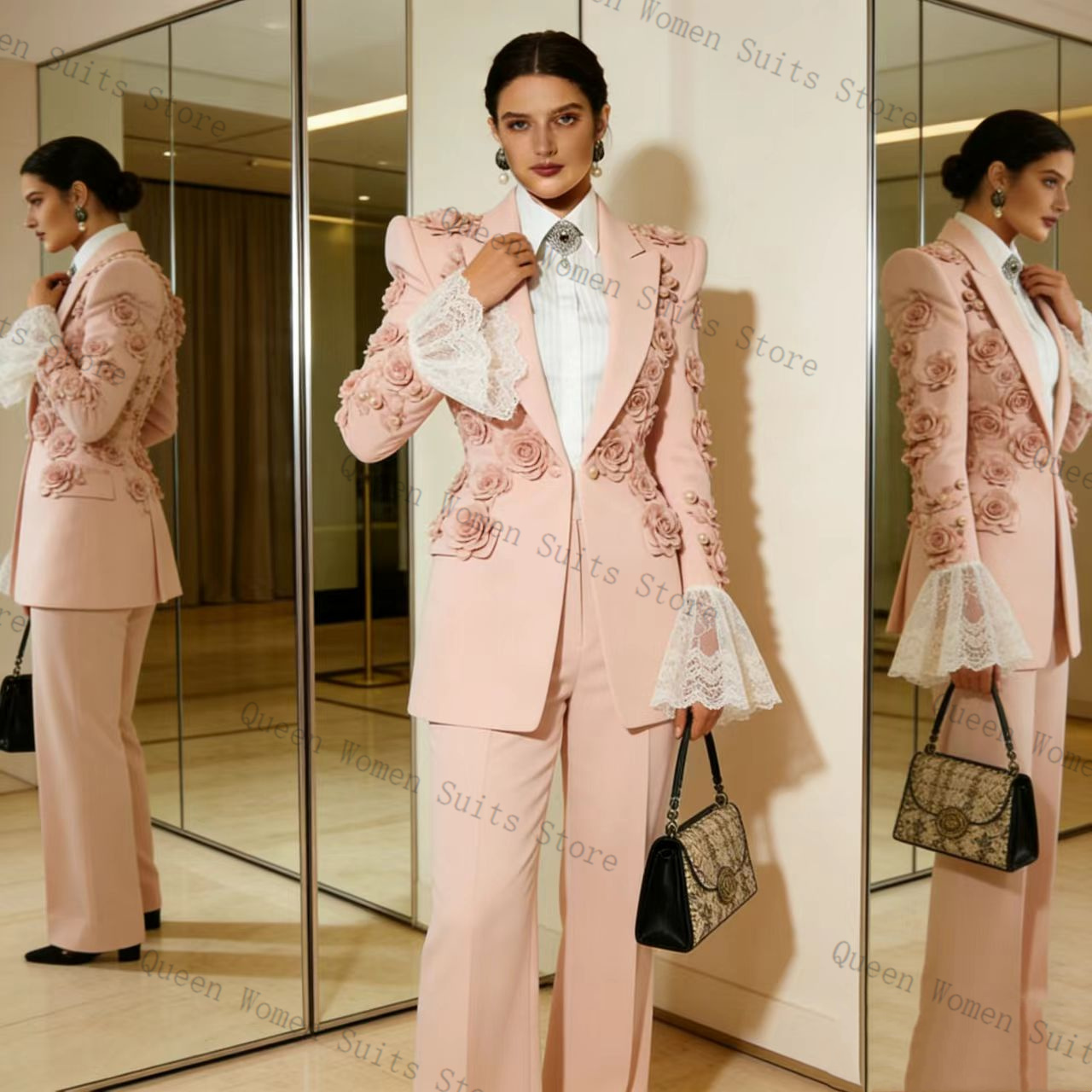 Roze damespak 2-delig blazer b - Women Formal Wear Outfits recensie en prijs