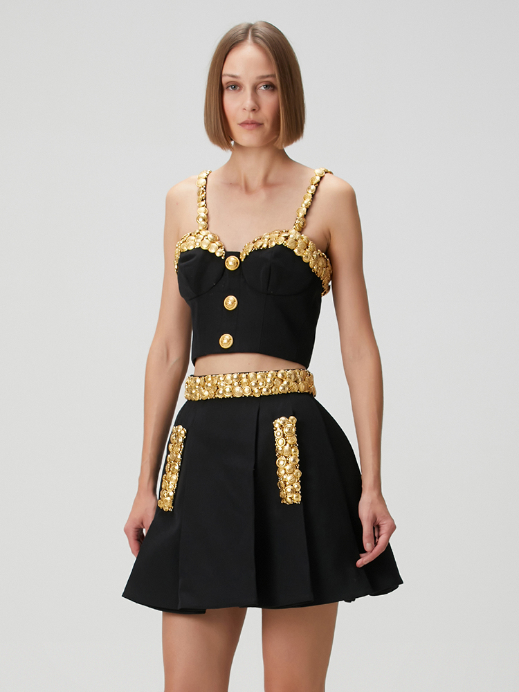 VC zwarte tweedelige set jurk  - Women Luxury Formal Wear recensie en prijs