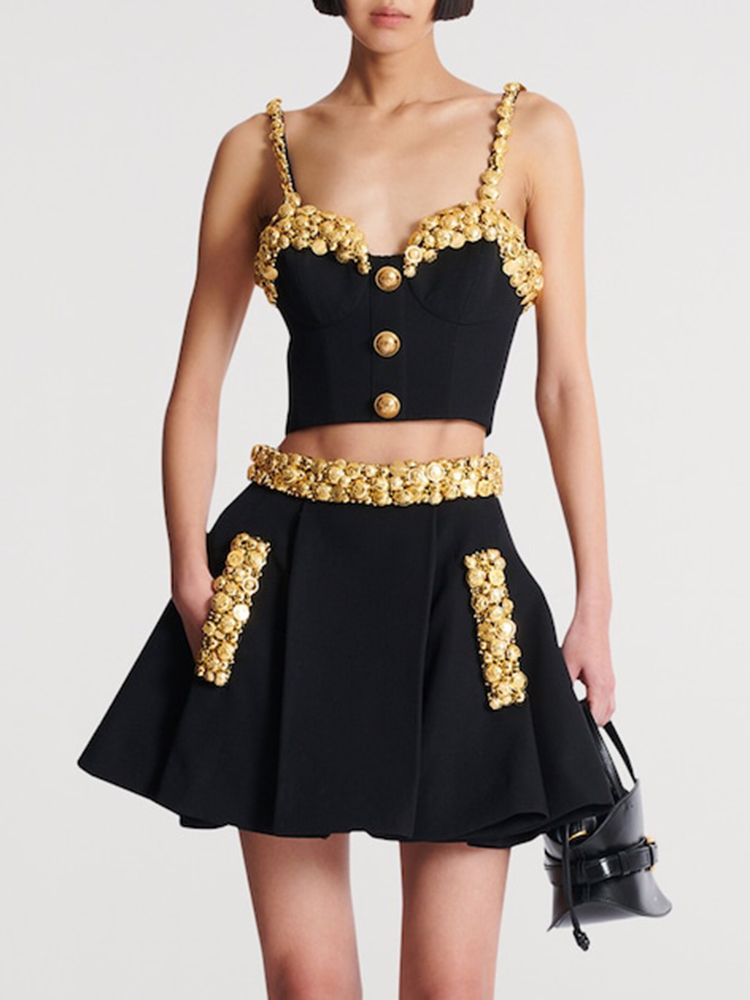 VC zwarte tweedelige set jurk  - Women Luxury Formal Wear recensie en prijs