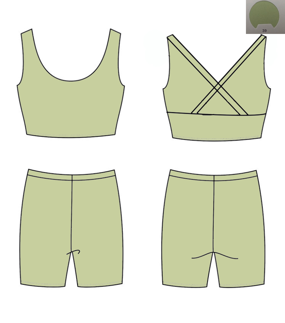 Monochroom yogamateriaal Back  - Monochrome Suit Set recensie en prijs