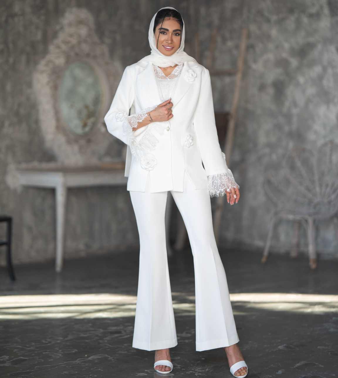 Chique damespakset met 3D-appl - Women Formal Wear Outfits recensie en prijs