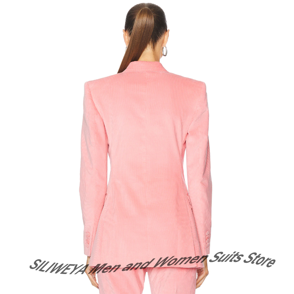 Vrouwelijk roze corduroy 2-del - Women Formal Wear Look recensie en prijs